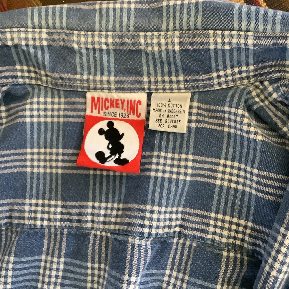 Large Mickey Mouse 100% cotton short sleeve shirt